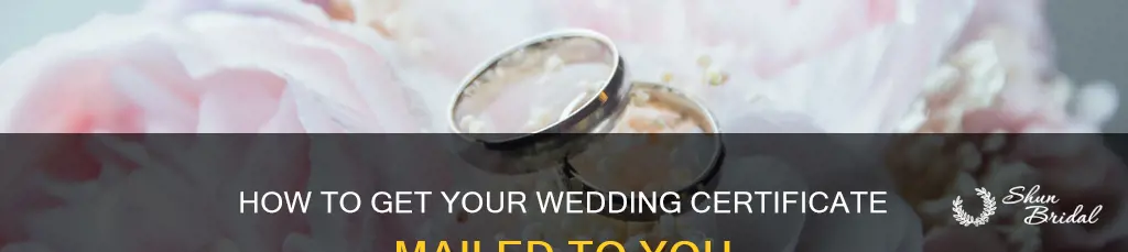 will my official wedding certificate be mailed