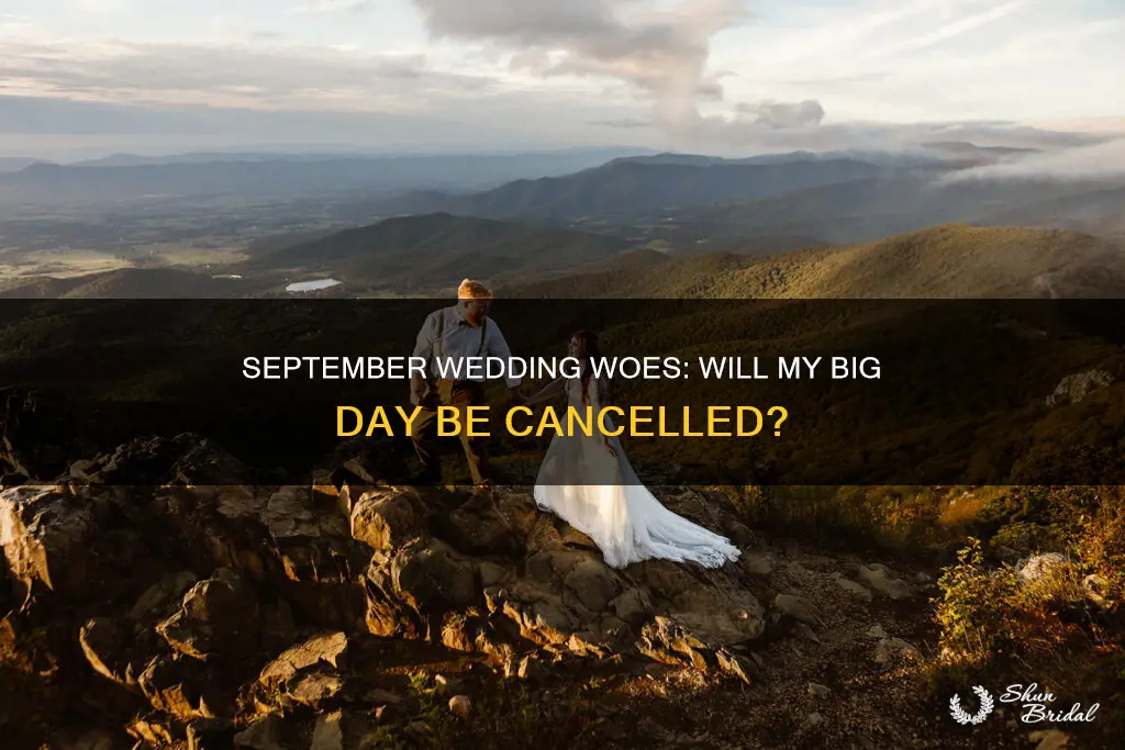 will my september wedding be cancelled