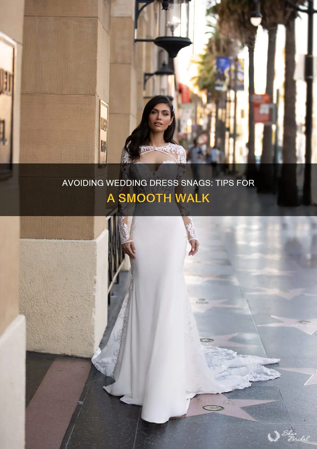 will my wedding dress snag on the sidewalk
