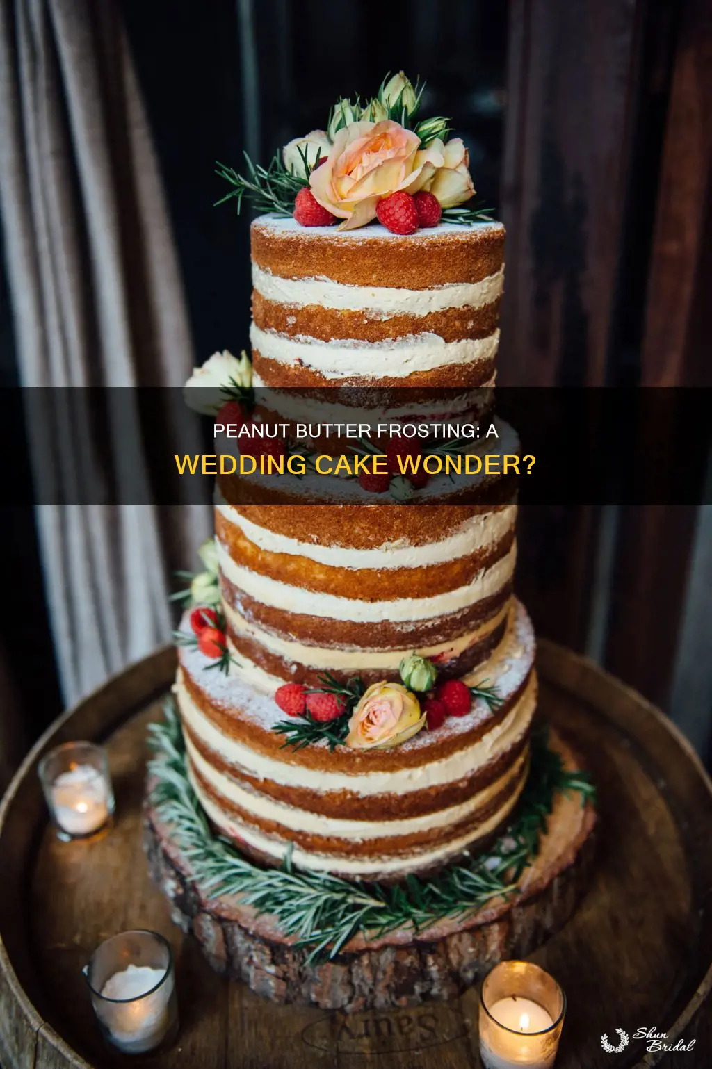 will peanut butter frosting work for a wedding cake