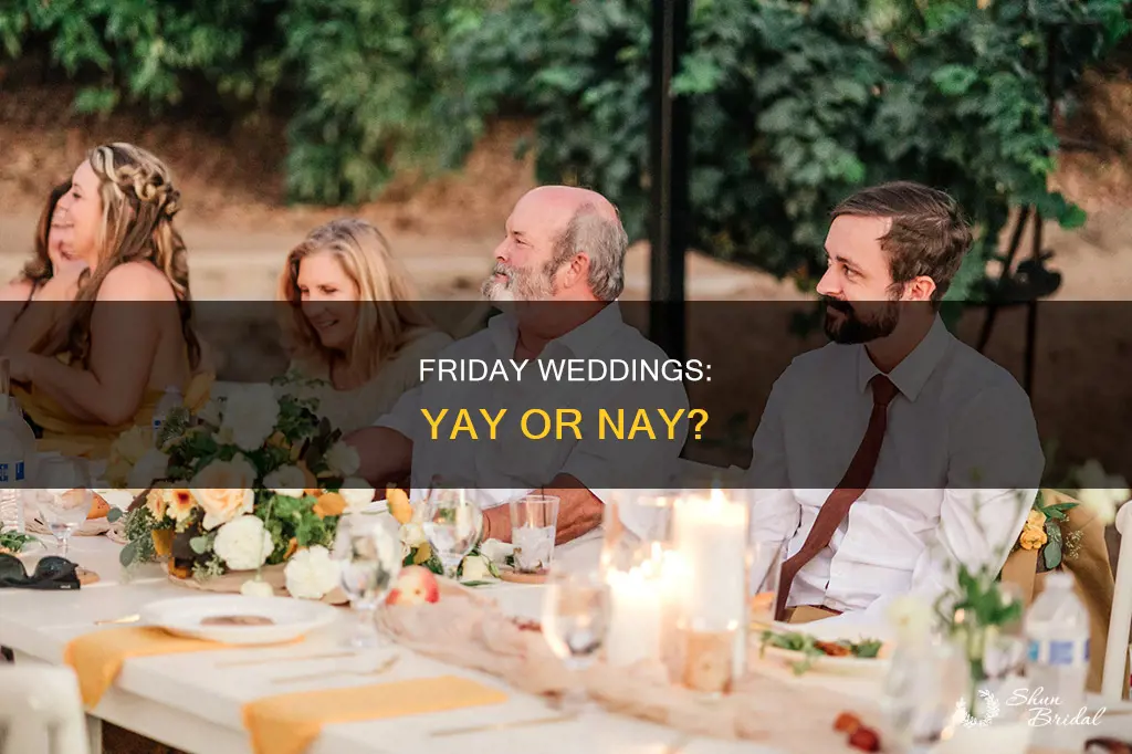 will people be able to come to a friday wedding