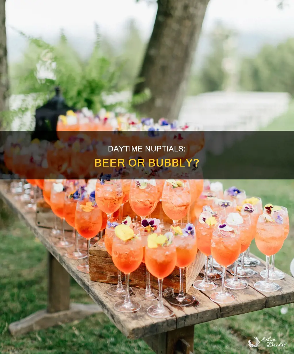 will people drink beer at a day wedding