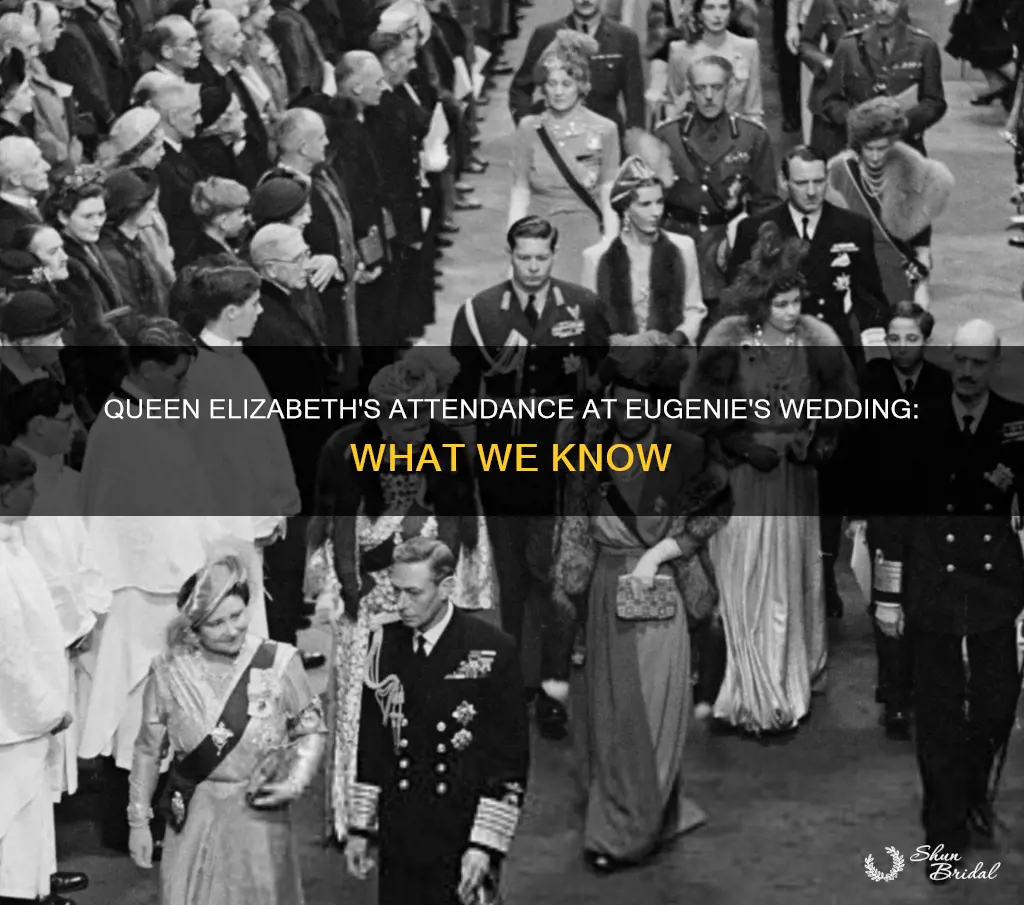 will queen elizabeth attend eugenies wedding
