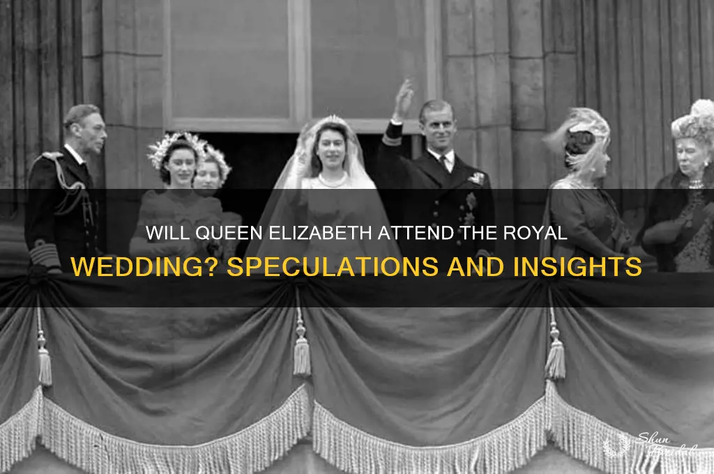will queen elizabeth be at royal wedding