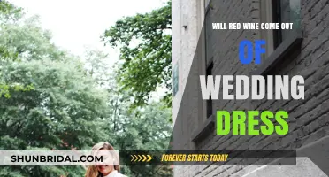 How to Remove Red Wine Stains from Your Wedding Dress