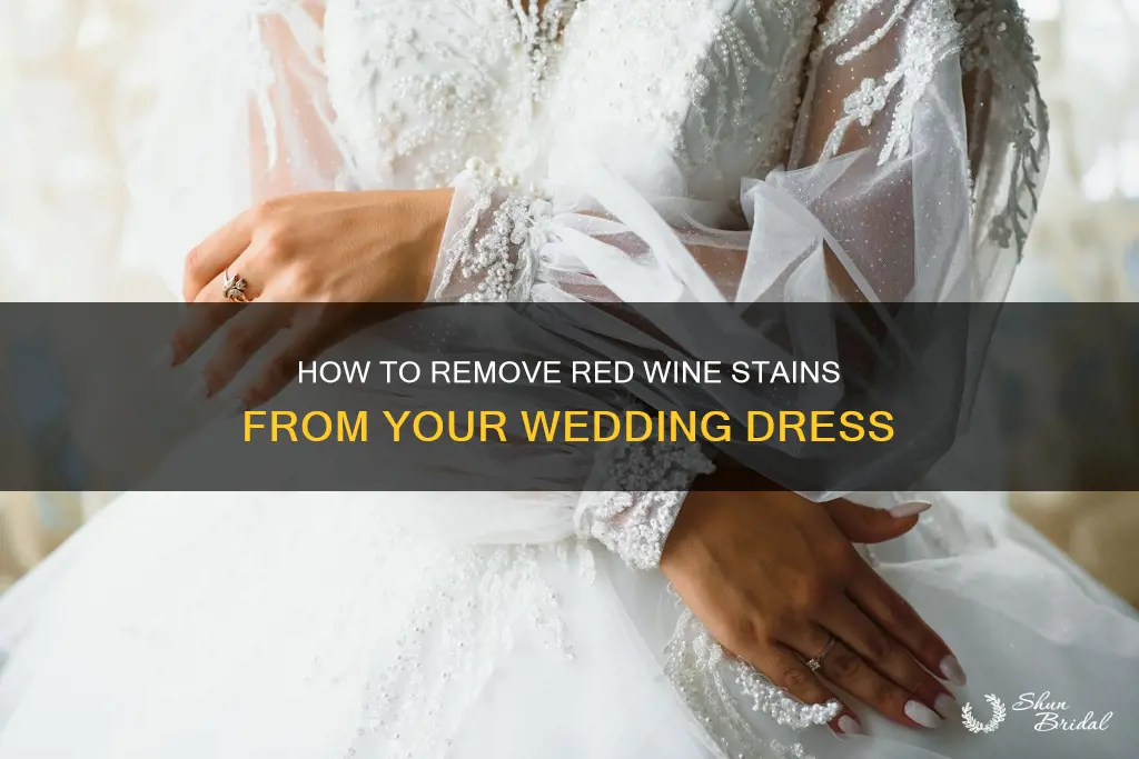 will red wine come out of wedding dress