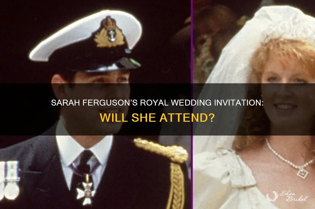 will sarah ferguson attend the royal wedding