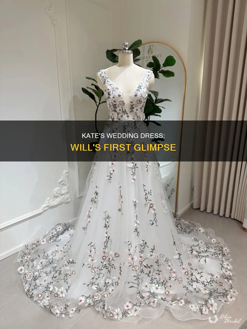 will sees kate in wedding dress