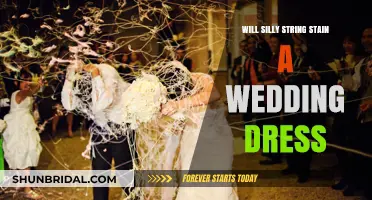 Silly String Wedding Dress Disaster: Stains and Solutions