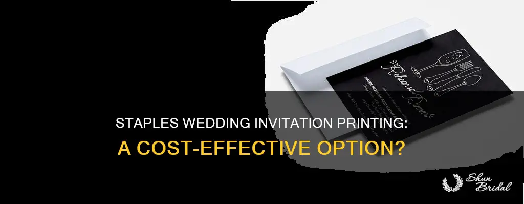 will staples print wedding invitations