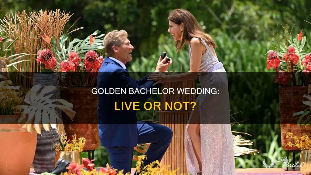 will the golden bachelor wedding be live