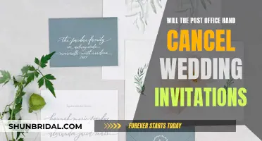 Hand Canceling Wedding Invites: A Post Office Service?