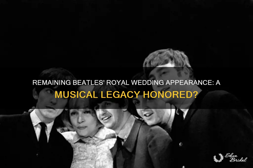 will the remaining beatles at the royal wedding