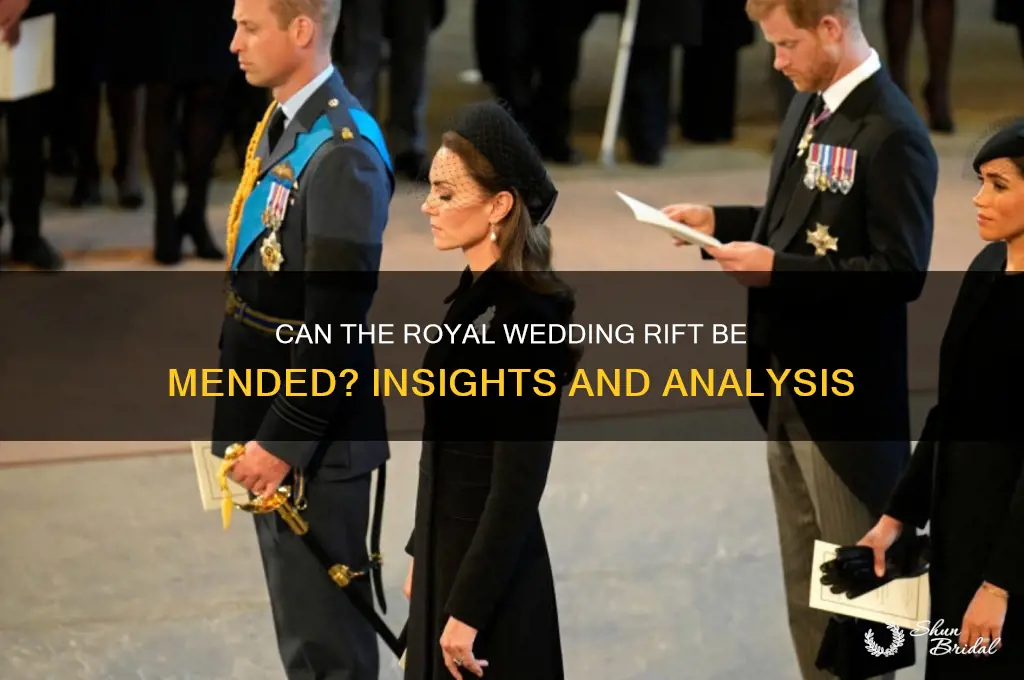 will the royal wedding be repaired