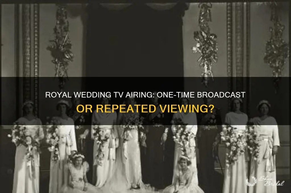 will the royal wedding only be on tv once