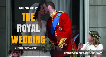 Royal Romance: Anticipating the Wedding Kiss at the Altar