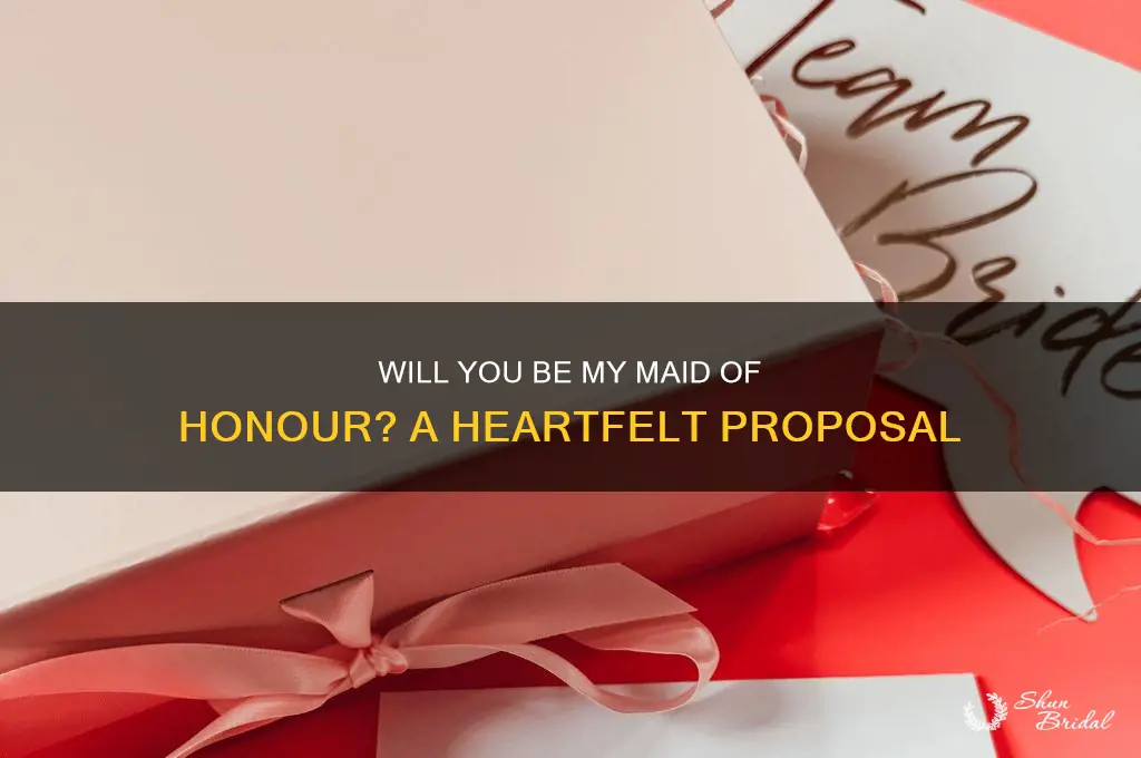 will u be my maid of honour