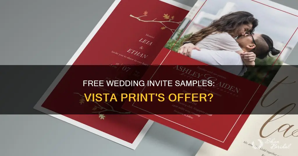 will vista print send a free sample of wedding invites