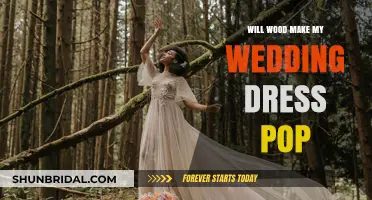 Wood Accents Make Wedding Dresses Pop