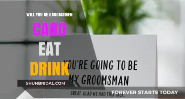 Eat, Drink, and Be My Groomsmen: A Fun Proposal Card Idea