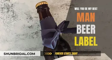 Best Man Proposal: Beer Label Idea