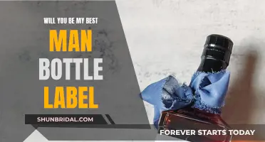 Best Man Proposal: Bottle Label Ideas