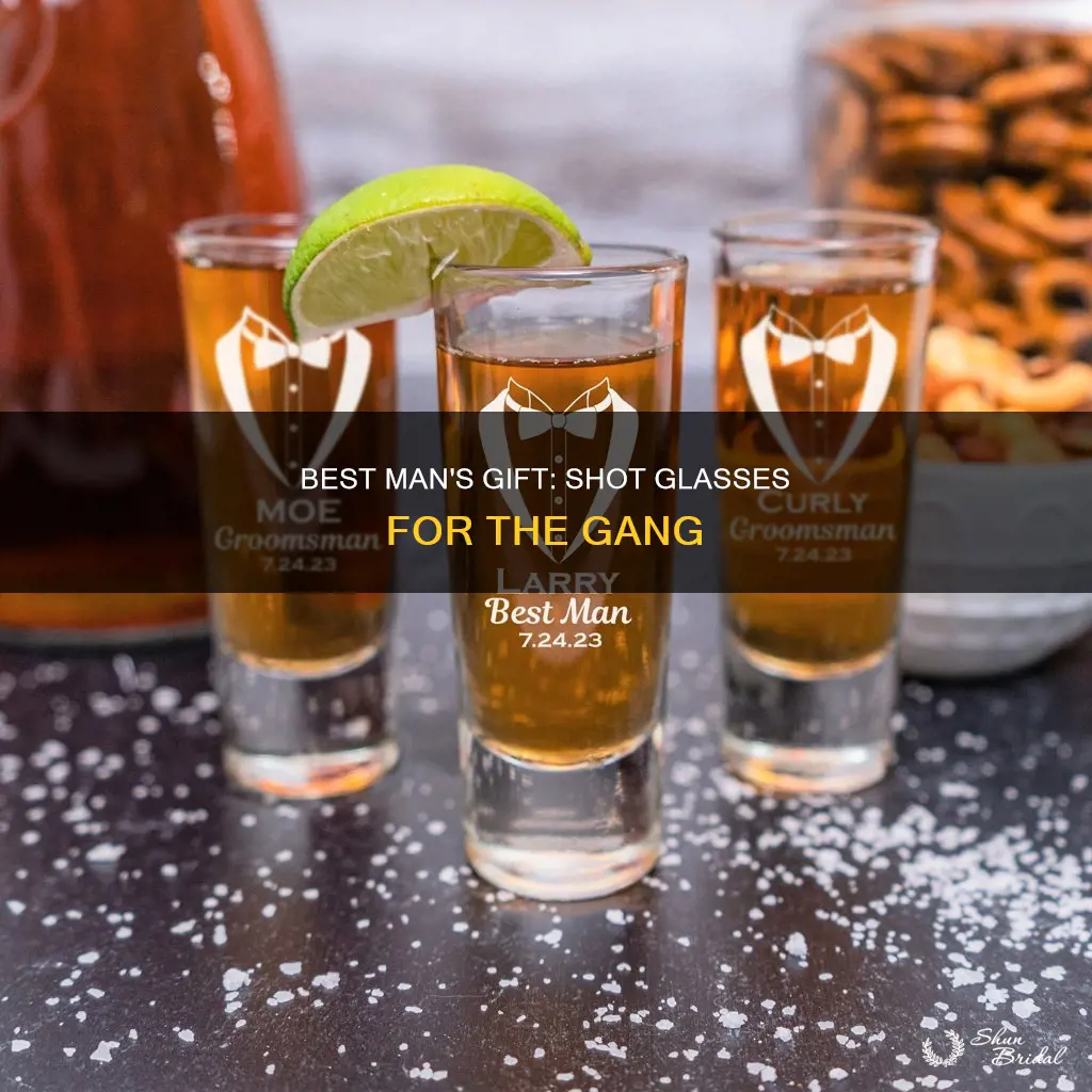 will you be my best man shot glass