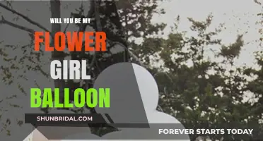 Adorable Will You Be My Flower Girl Balloon Proposal Ideas
