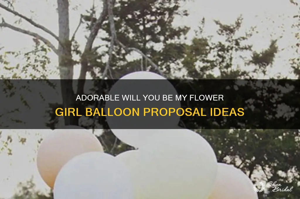 will you be my flower girl balloon