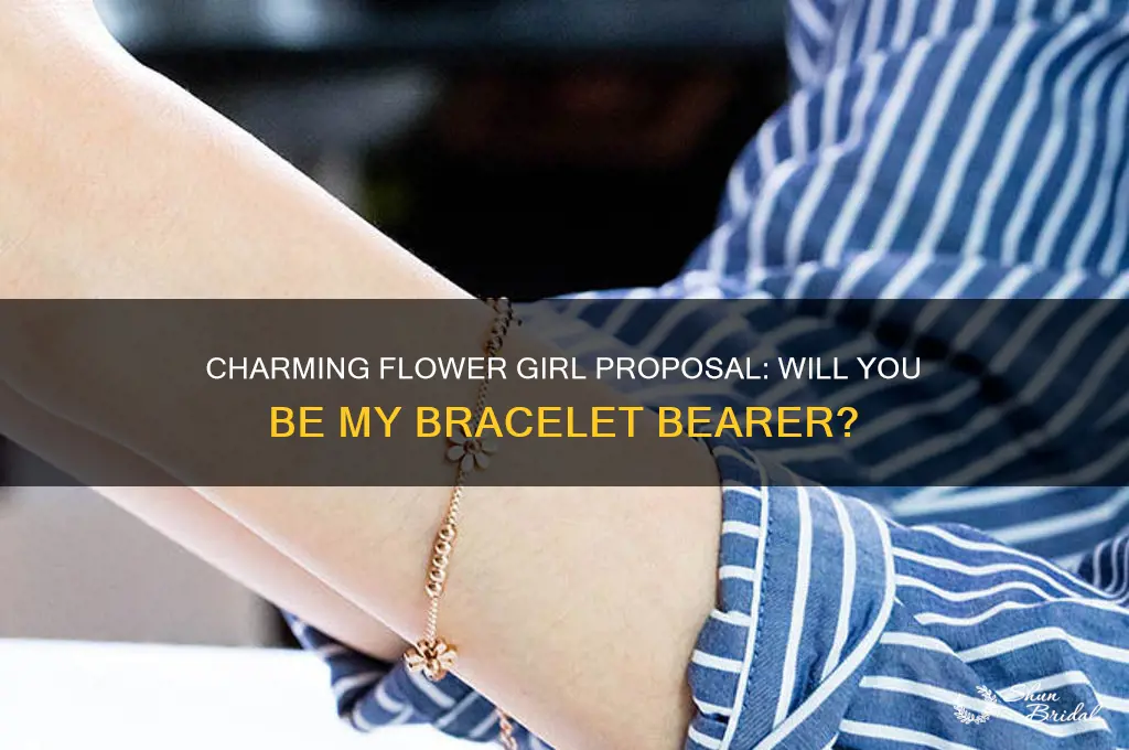 will you be my flower girl bracelet