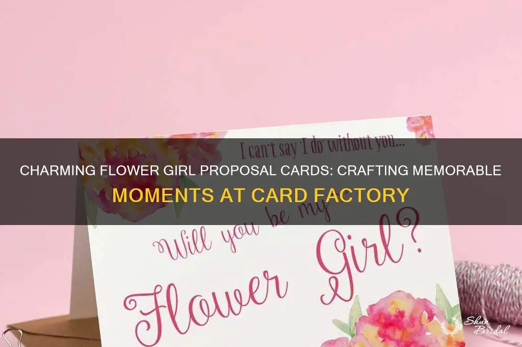 will you be my flower girl card factory