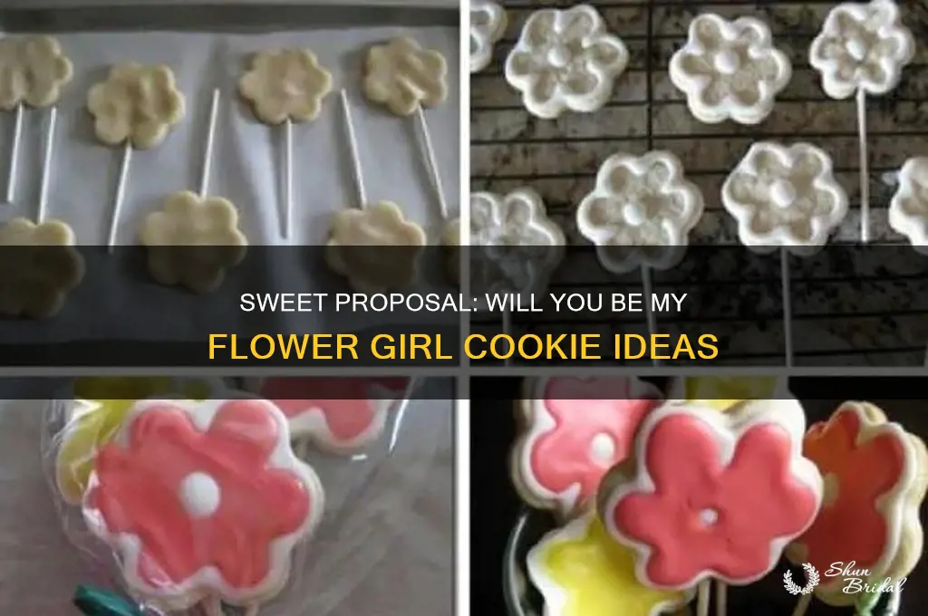 will you be my flower girl cookie