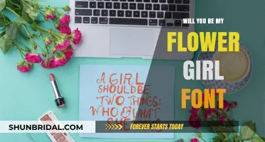 Elegant 'Will You Be My Flower Girl' Fonts for Invitations