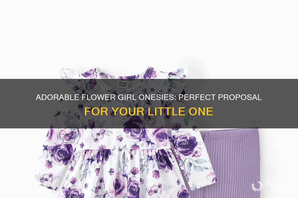 will you be my flower girl onesie
