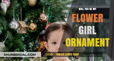Charming Flower Girl Ornament: A Keepsake Proposal for Your Little One