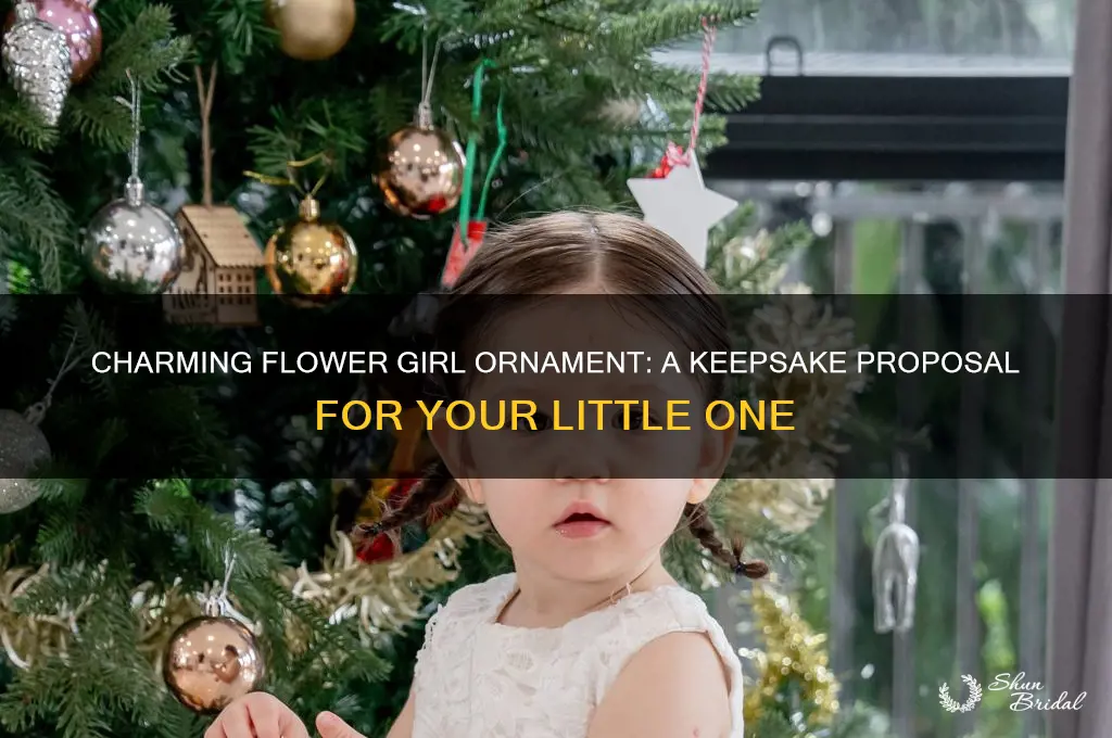 will you be my flower girl ornament