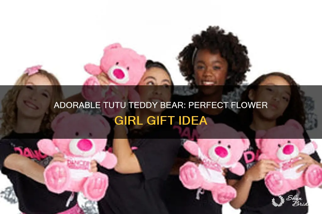 will you be my flower girl teddy bear with tutu