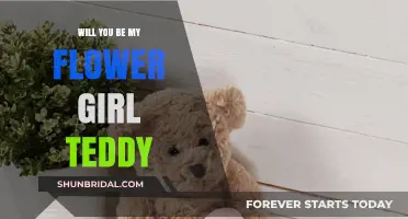 Adorable Teddy Bear Proposal: Will You Be My Flower Girl?