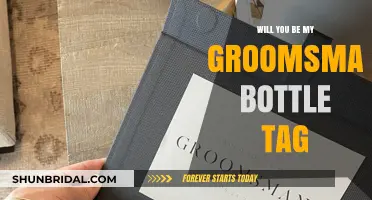 Creative Groomsman Proposal: Will You Be My Groomsman Bottle Tag Ideas