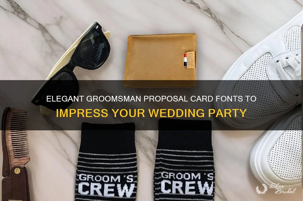 will you be my groomsman card fonts