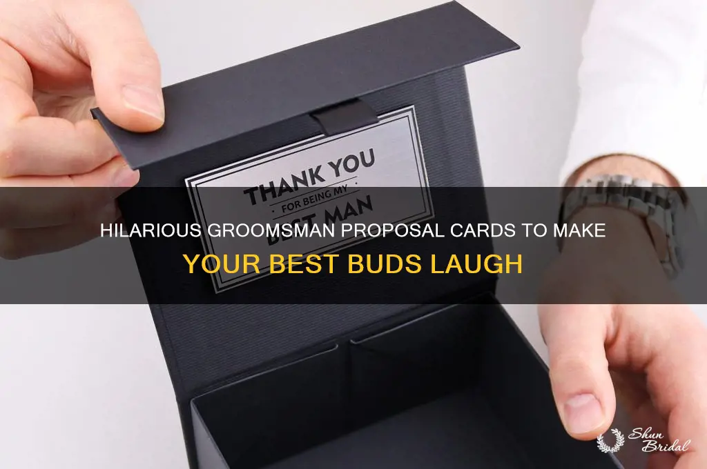 will you be my groomsman card funny