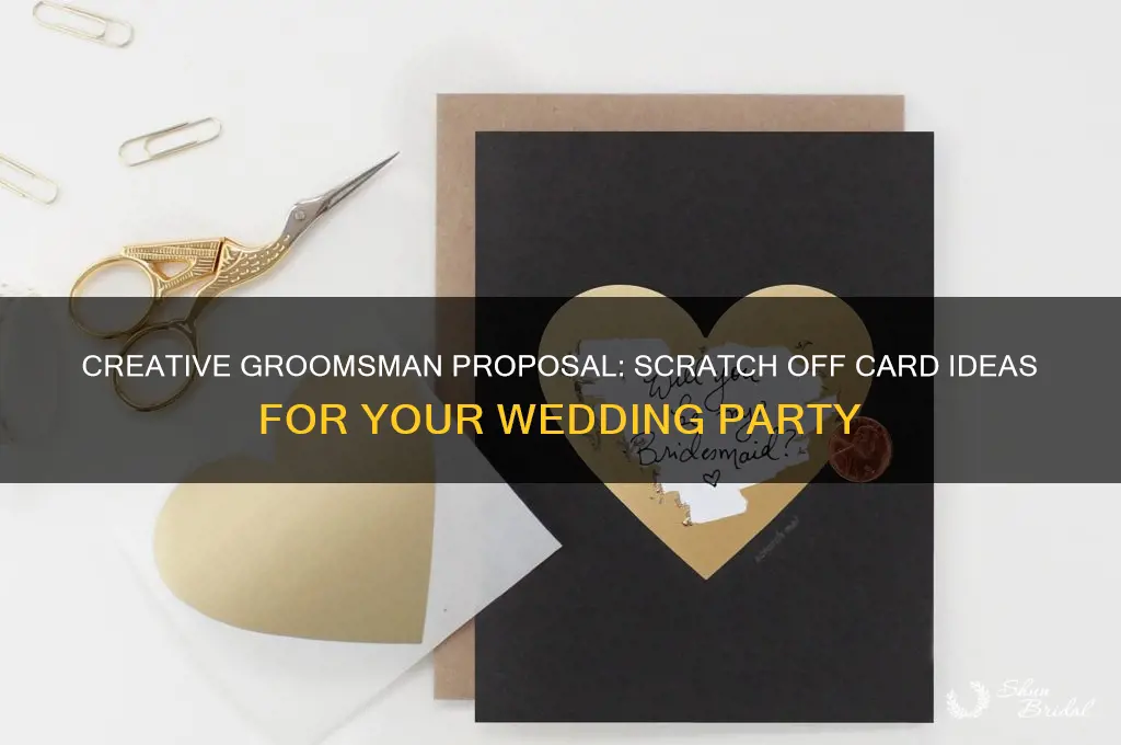 will you be my groomsman card scratch off card