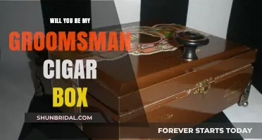 Unique Groomsman Proposal: Will You Be My Groomsman Cigar Box