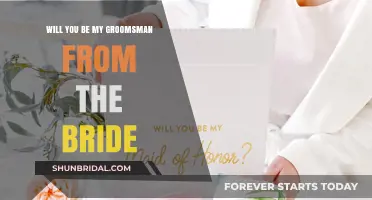 Bride's Heartfelt Ask: Will You Be My Groomsman?