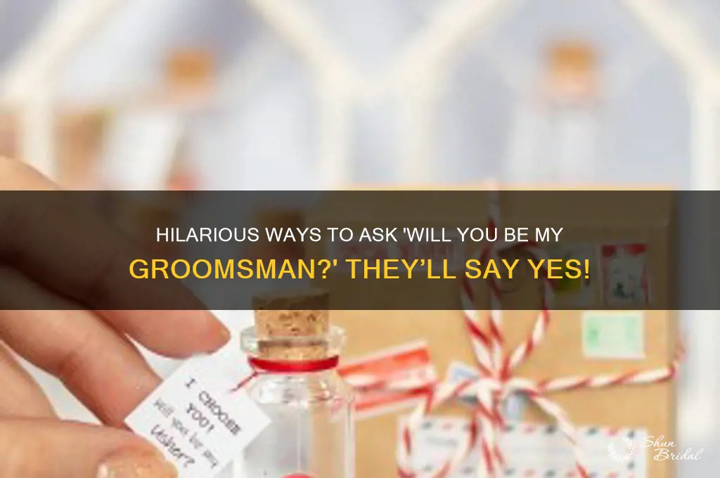 will you be my groomsman funny