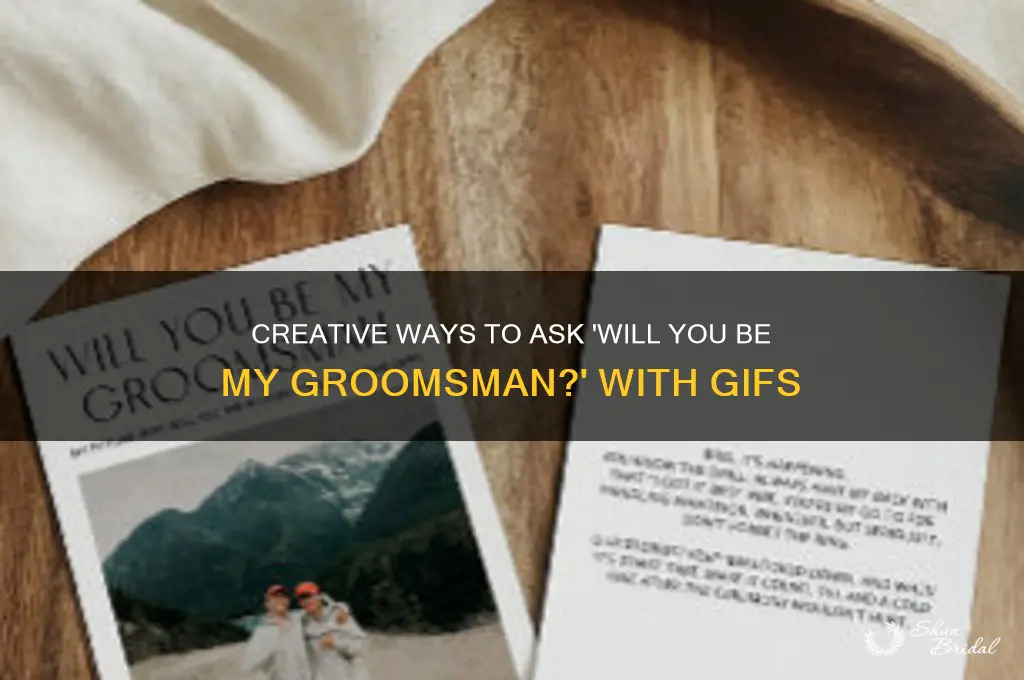 will you be my groomsman gif