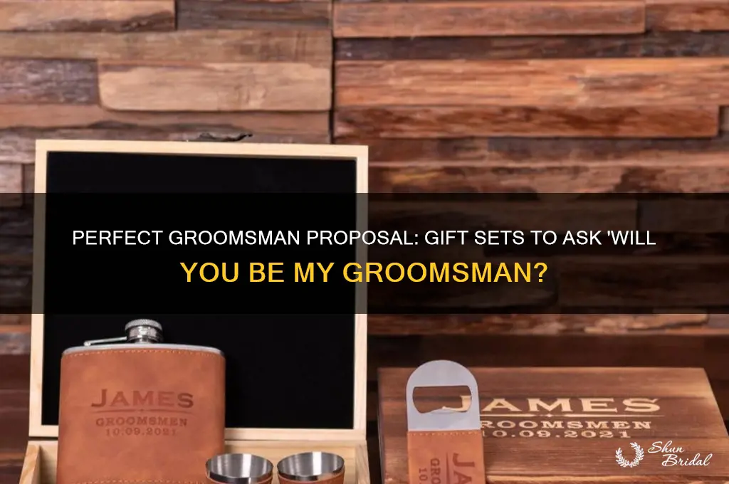 will you be my groomsman gift set