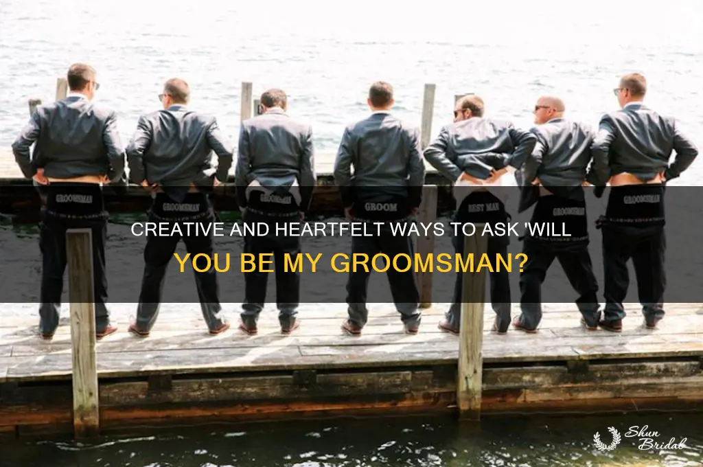 will you be my groomsman ideas