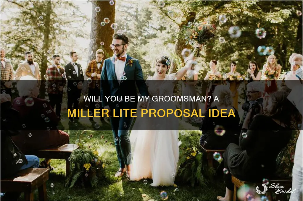 will you be my groomsman miller lite