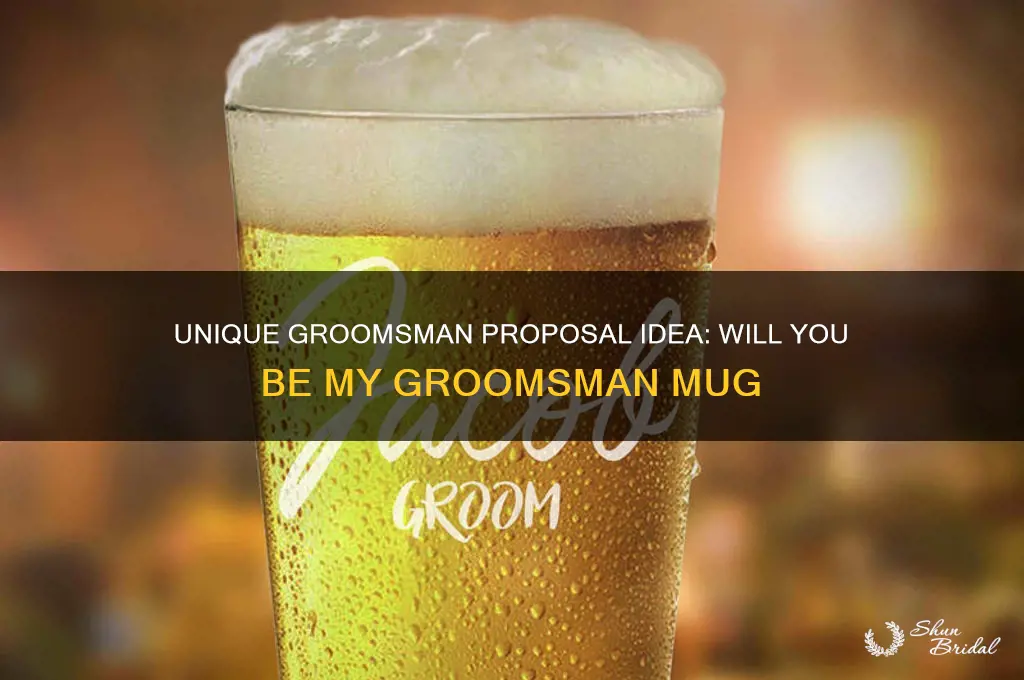 will you be my groomsman mug